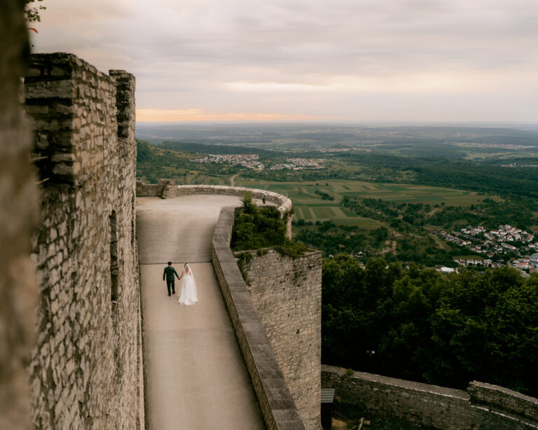 Brautpaarshooting beim Sonnenuntergang in Stuttgart
